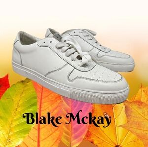 Blake Mckay Hamilton White Leather Mens Sneakers Size 10.5 Casual Comfort
